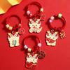 Adorable Dragon Year Metal Keychain Cute Alloy Car Bag Charm For Couples