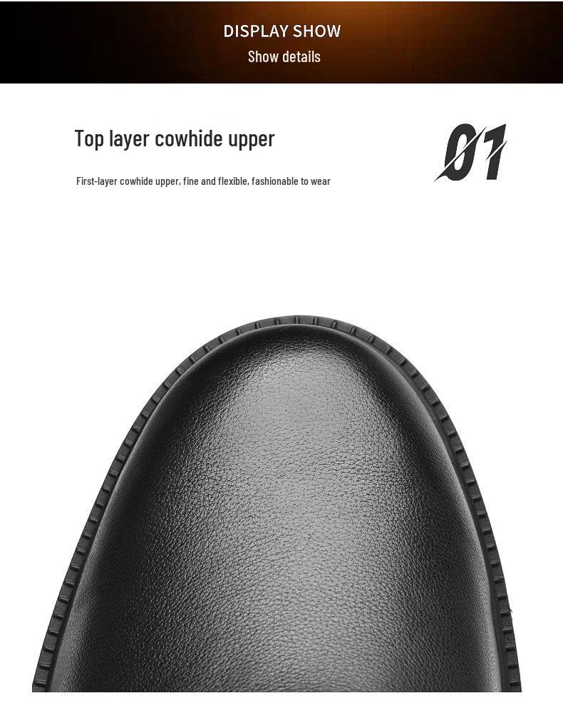 Men's Genuine Leather High-Top Boots with Side Zip and Plus Velvet Lining: Autumn/Winter Fashion Slip-On Shoes