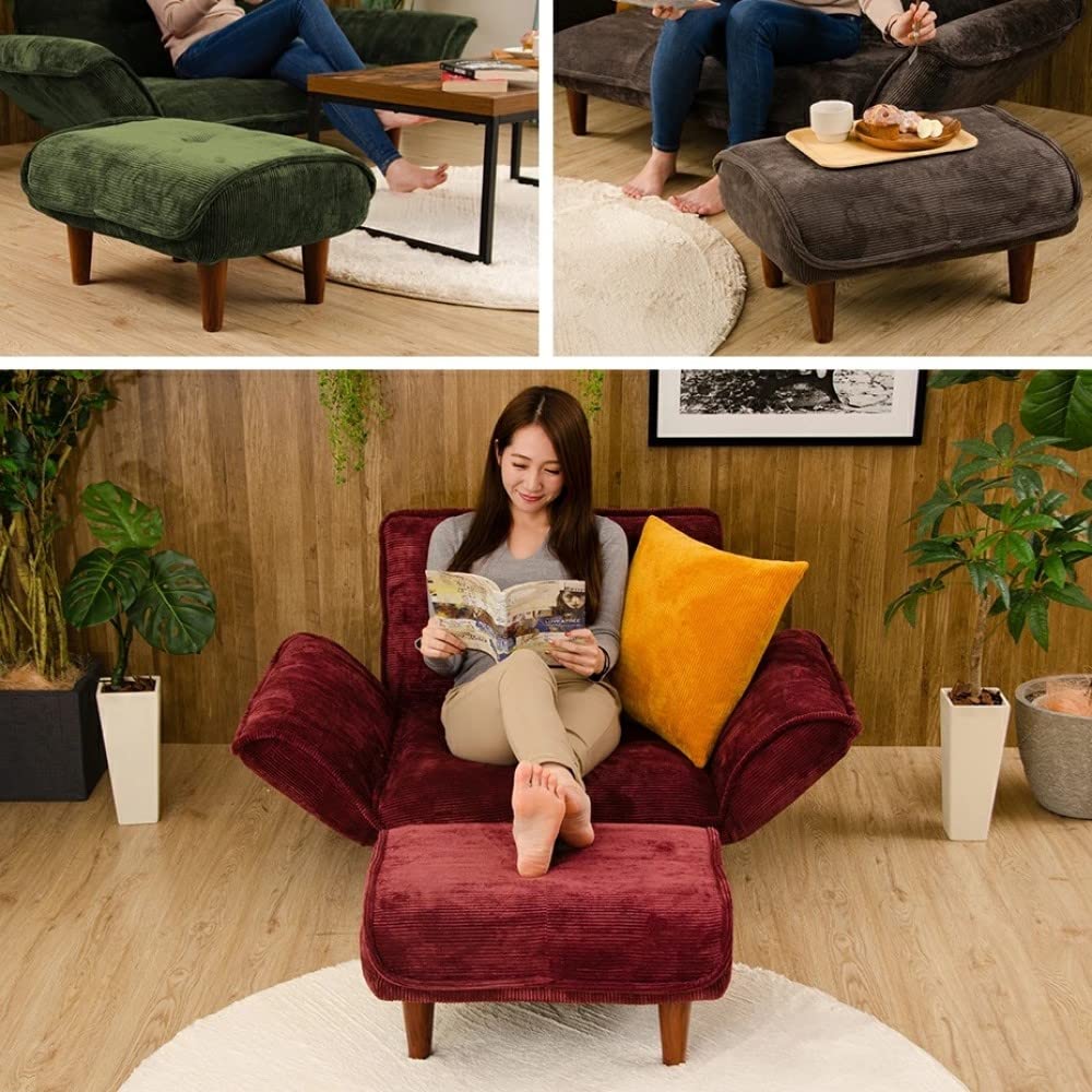 Cellutane Made In Japan Ottoman Waraku No Single Pocket Vintage High (Cellutane) Stool, Footrest, Kiwami, Seater, Coil, Camel, Resilience,