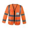 Reflective Vest Clothing Long Sleeved for Men Women Comfortable High Visibility Vest for Security Paving Traffic Landscaping