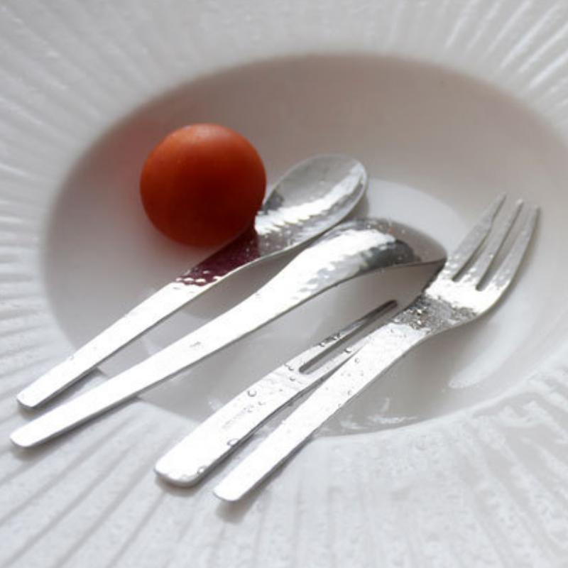 Japanischer Stil Edelstahl Kuchen Obstgabel Stahl Dessert Kaffee Kleiner Eisportionierer Design Küchengeschirr Zubehör