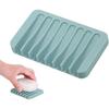 Colorful Silicone Soap Dish and Draining Organizer – No Installation Required, Perfect for Bathroom Accessories
