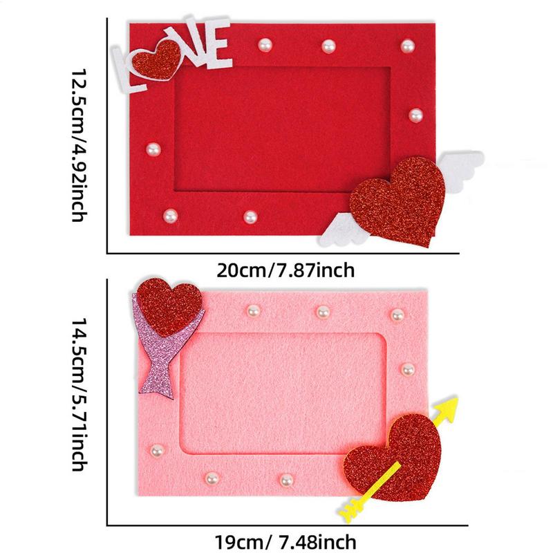 Valentine's Day Photo Frame Heart Felt Photo Frame Romantic Photo Frames Holiday Wall Decoration for Marriage Proposal Honeymoon