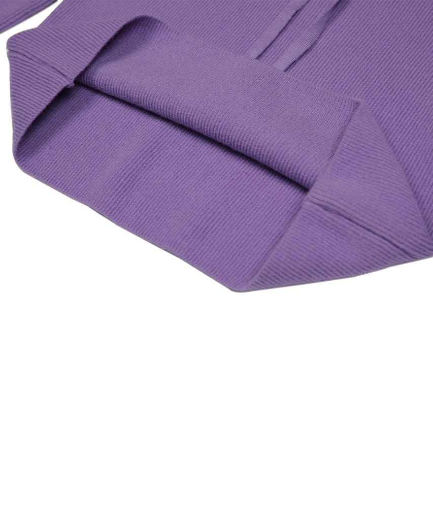 HIGH SCHOOL DISCO Wide Crop Knit Purple