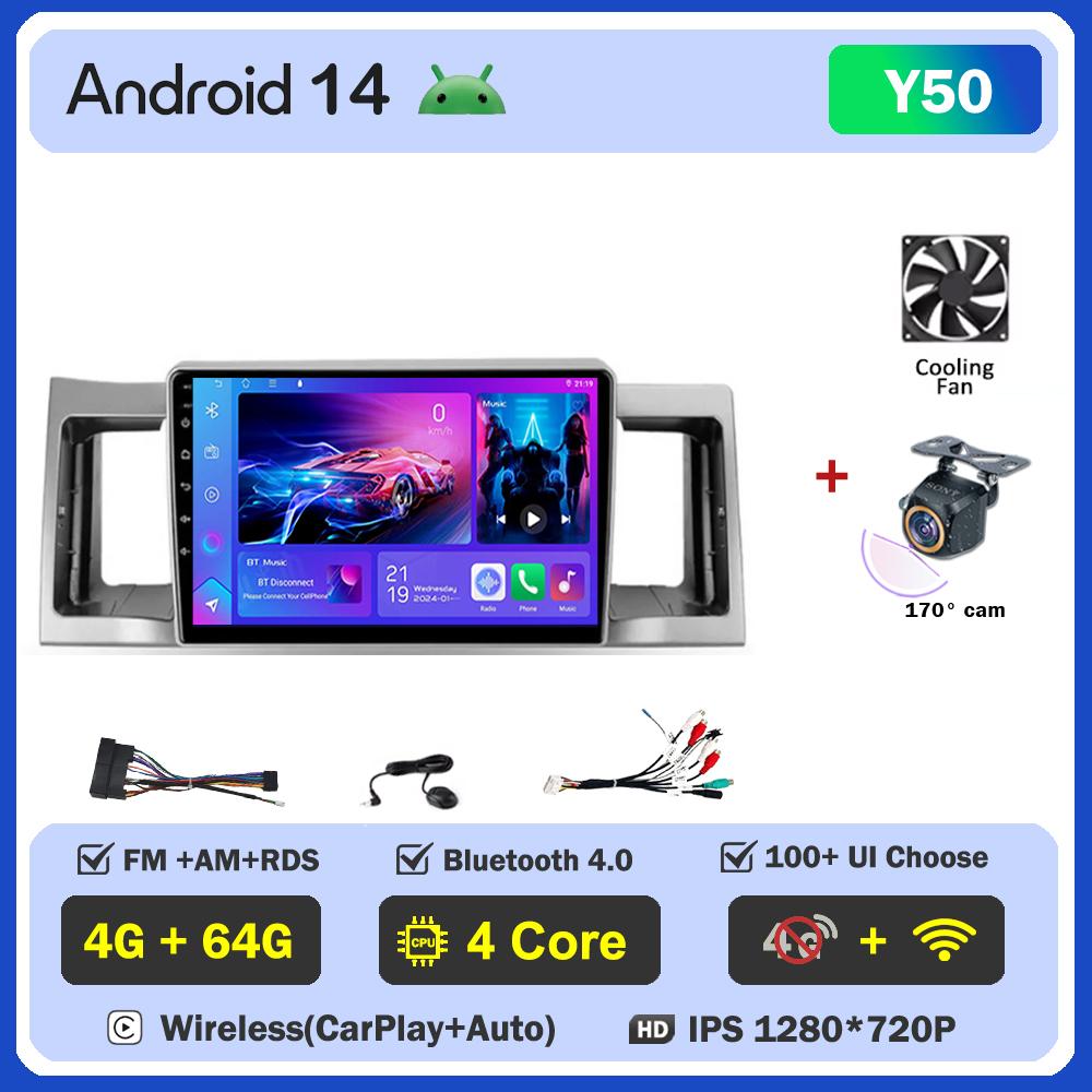 Car Video Player For Geely SC7 2011 -2015  Carplay Android 14 Auto Radio Intelligent System GPS Navigation Touch Screen 5G Wifi