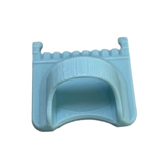 Edge Stitch Gauge Lock Sewing Ruler 3D Printed Seam Allowance Ruler Thumb Guide Ruler for Precise Hemming Quilting Patchwork Embroidery S синий