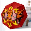 1pc Charmander Automatic Open/Close Umbrella - Compact Travel Umbrella with 8-Rib Durable Frame, Lightweight & Portable for Commuting, Fashionable Acc