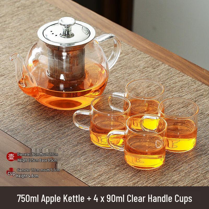 ZISIZ High Borosilicate Glass Teapot