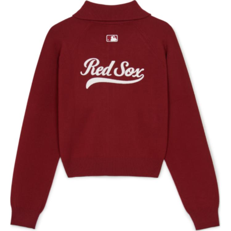 New MLB VARSITY BOSTON RED SOX Jackets & Coats Women's Burgundy 3FKCV0144-43WIS