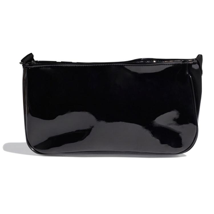 Adidas Originals Trefoil Patent Leather Shoulder Bag , Clutch , Handbag , Shoulder Bag Unisex Black (Unisex) Shoulder Bags GN4450