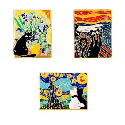 Cartoon Animal Brooch Buckle English Sentence Personality Letter Shape Paint Badge