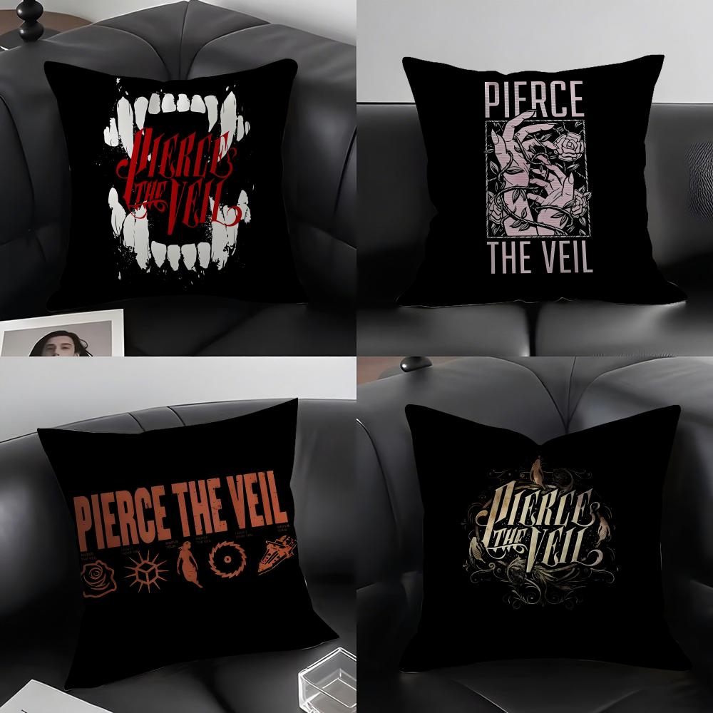 P-Pierce The V-Veil Band Cushion Cover Pillowcase Ultra Soft Skin Friendly Fabric Cloud Like Comfort & Concealed Zipper