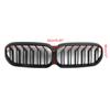 Matte Black Dual Slats Front Kidney Grille For BMW G30 G31 LCI 2021-2024