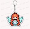 Cute Catoon Pixel Keychains for Women Bag Charm Fairy Stella Musa Tecna Magical Girl Fairies Keyrings Jewelry Friends Gifts