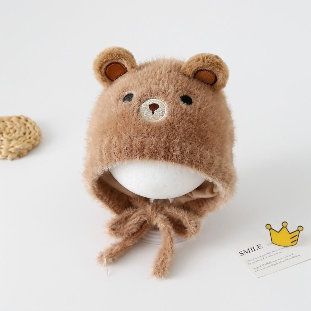 Thickened Children Knitted Hat Cartoon Animal Beanies Hat Cute Winter Baby Hats  for Kids