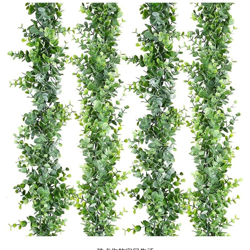 1.8m Artificial Eucalyptus Rattan Wedding Home Decoration Money Leaf Grass Rattan Wedding Background Arched Wall Decoration