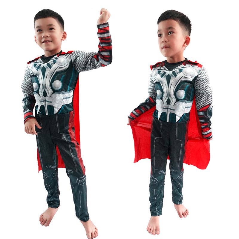 Kinder-Muskelkostüm: Halloween Thor Hummel Cosplay Outfit