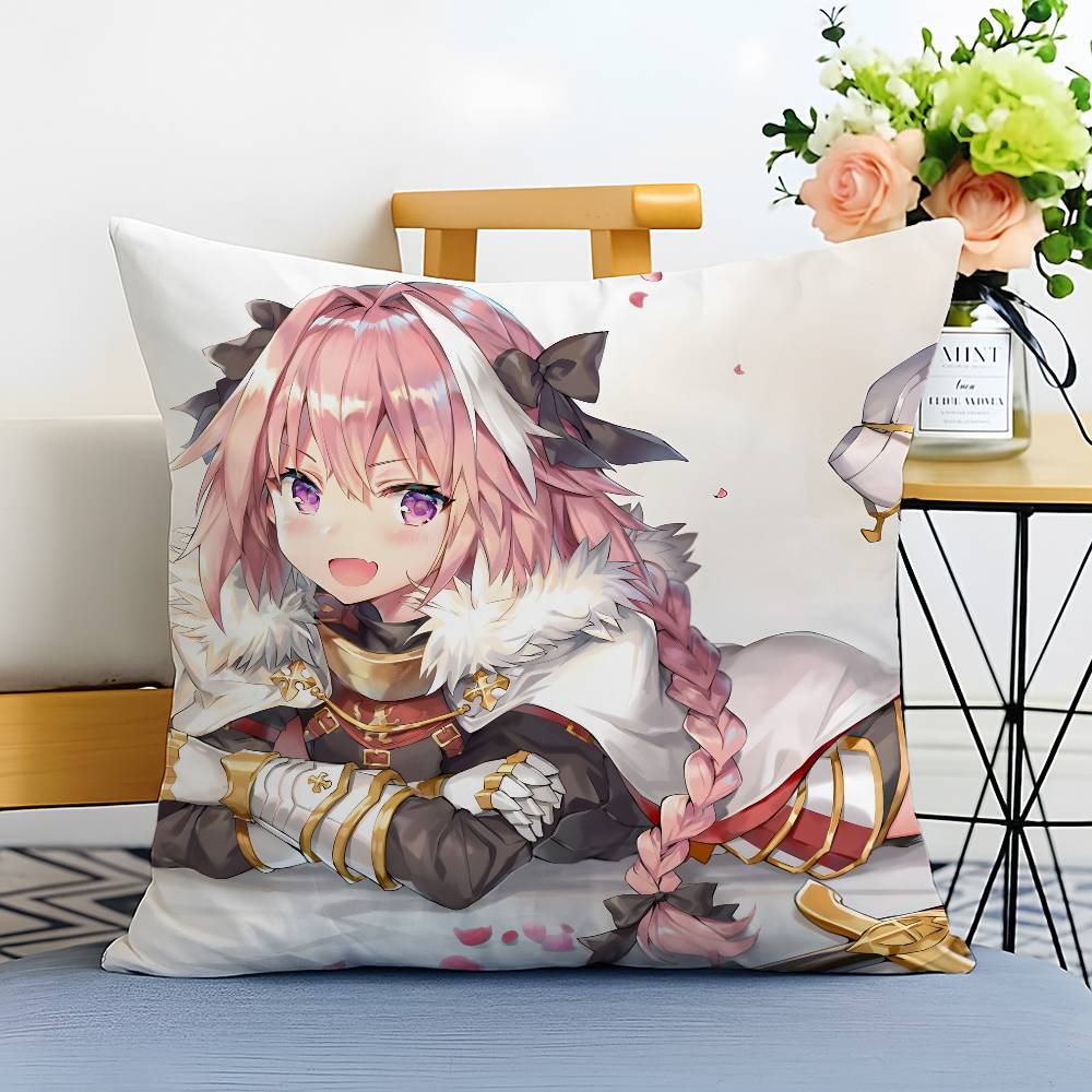 Game F-Fate Grand Order-MT Astolfo Pillow Case Printed Brushed Fleece Pillow Baby Skin-Touch Eco-Friendly Dye-Sublimat