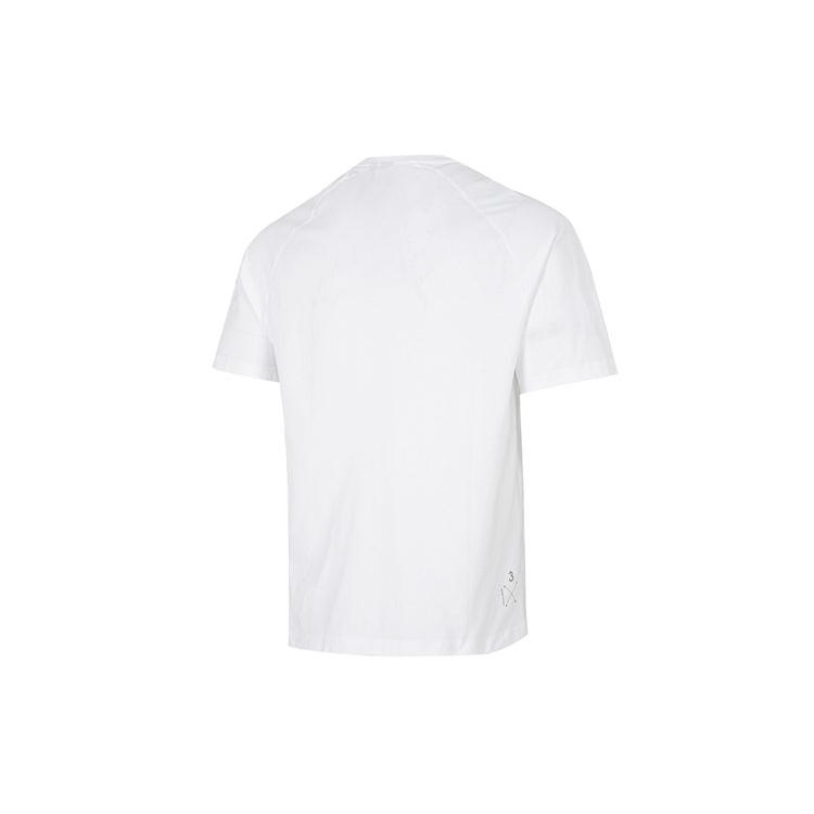 adidas T Shirts Men's White Crew Neck Moderate Straight Fit HD0050
