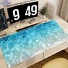 Summer Blue Ocean Ripple Mouse Pad Waterproof Nonslip Bright Water Surface Scenery Mousepad For Home Gaming Workspace