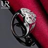 925 Sterling Silver AAA Zircon Heart-shaped Ring Fashion Jewelry Wedding Jewelry