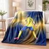 Cristiano Ronaldo Printed Flannel Blanket Warm Comfort Bed Throw For Indoor Home Decoration