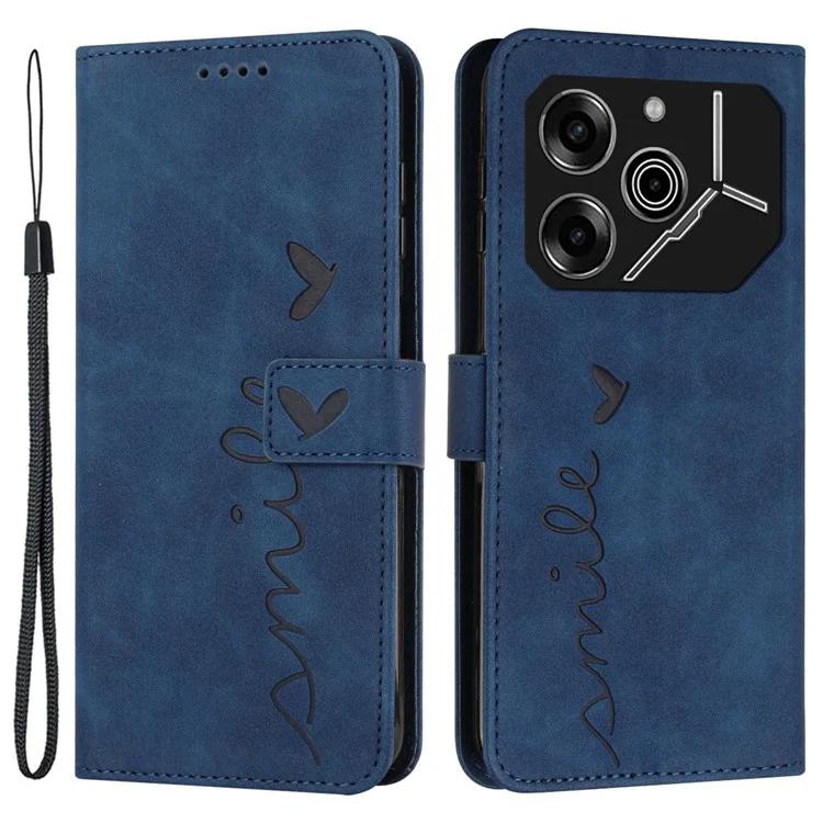 

Чехол для телефона TECNO Pova 6 Pro 5G LI9 с магнитной застежкой и подставкой из искусственной кожи - сапфир