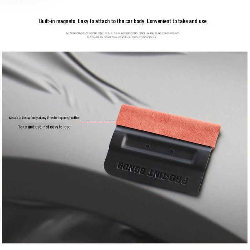 Magnetic Suede Film Scraper: Protects Car Wrap Without Damage