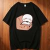 Bubu Dudu Cotton Tshirt Men Graphic Colorful Comfortable Pop Culture Shirt Women University Hip Hop Comfortable Korean Clothes