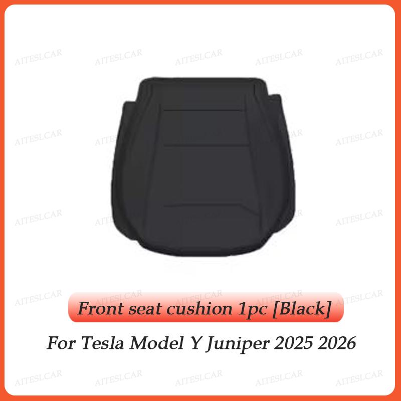 AABLU1 For Tesla Car Cushion Nappa Leather Breathable Non-slip Car Seat High Rebound Pad Seat Cushion Four Seasons Universal Auto Seat