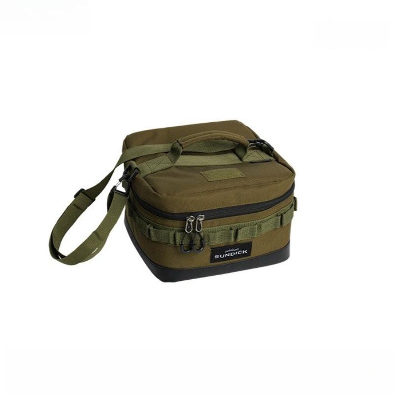 1pcs Outdoor Picnic Bag Insulated Tote Portable Oxford Cloth Handbag Outdoor Camping Tableware Storage Bag