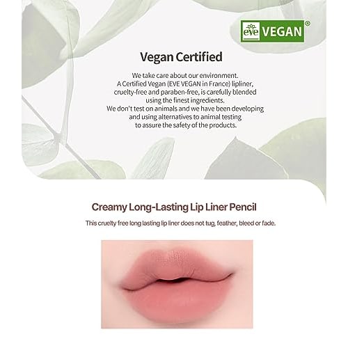 Heart Percent Dote On Mood Lip Pencil Lip Liner + Lip Base + Shedding + Cheek Multi 4in1 Lip Pencil Mouth Corner Liner (02. Creamy Pink | CREAMY PINK)