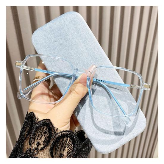 Briller som blokkerer blått lys Unisex Retro Klar sikt Sterke hengsler Gjennomsiktige med brem Øyebeskyttelse Klare blålysbriller Briller