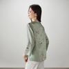 SOFSIL 2026 Frühling Neues Chinesisches Design Blumendruck Seide Langarm Rundhals Bluse