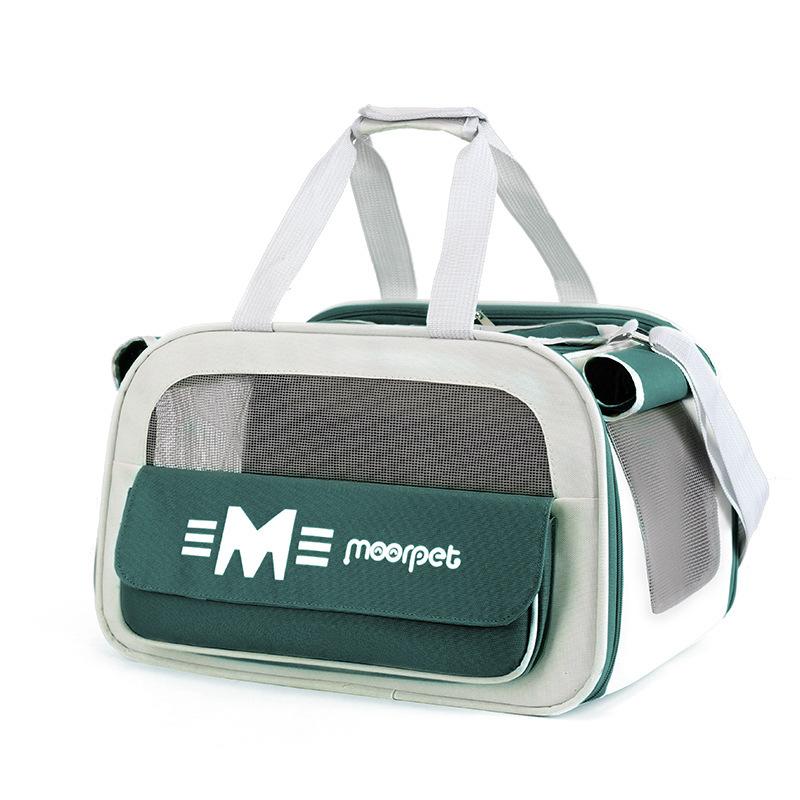 Portable Pet Carrier Fashion Simple Tote Large Capacity Shoulder Bag Outdoor Ventilated Cat Backpack for Travel