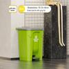 Large 30L Outdoor Kitchen Trash Can with Pedal and Lid