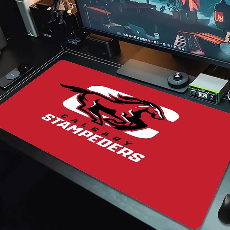 Calgary Stampeders Color Mouse Pad Large Gaming Table Cushion Non-slip Laptop Tablet Big Mousepad XXL Mat Mini PC Playmat With Lock edge