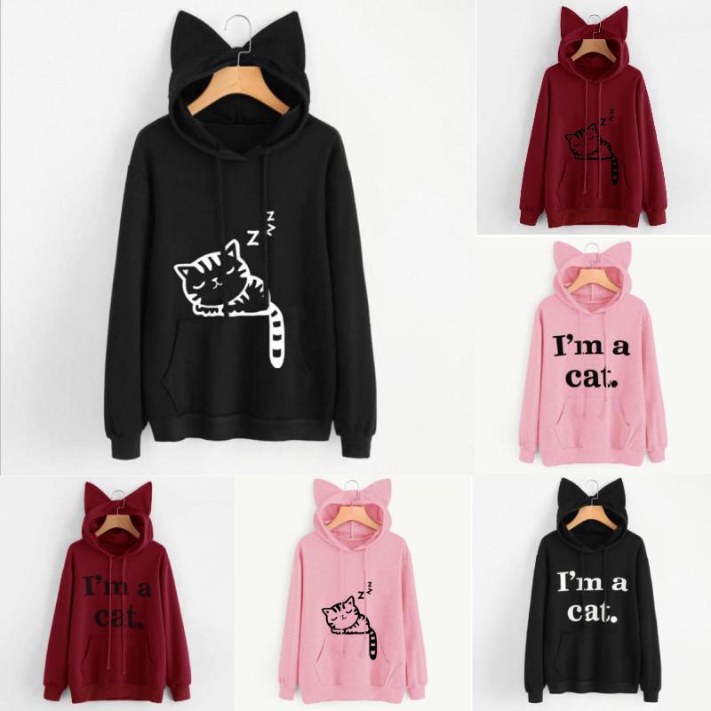 Streetwear Hoodie For Women With Letter Pattern And Cotton Blend For Casual Fall Fashion