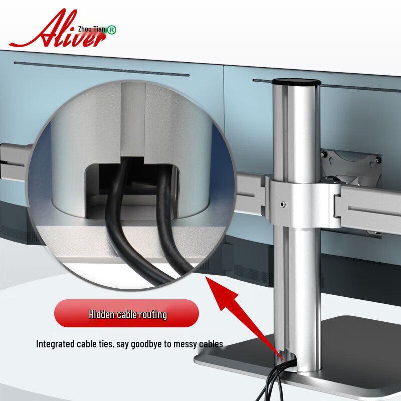 Aliver Triple Monitor Desktop Stand