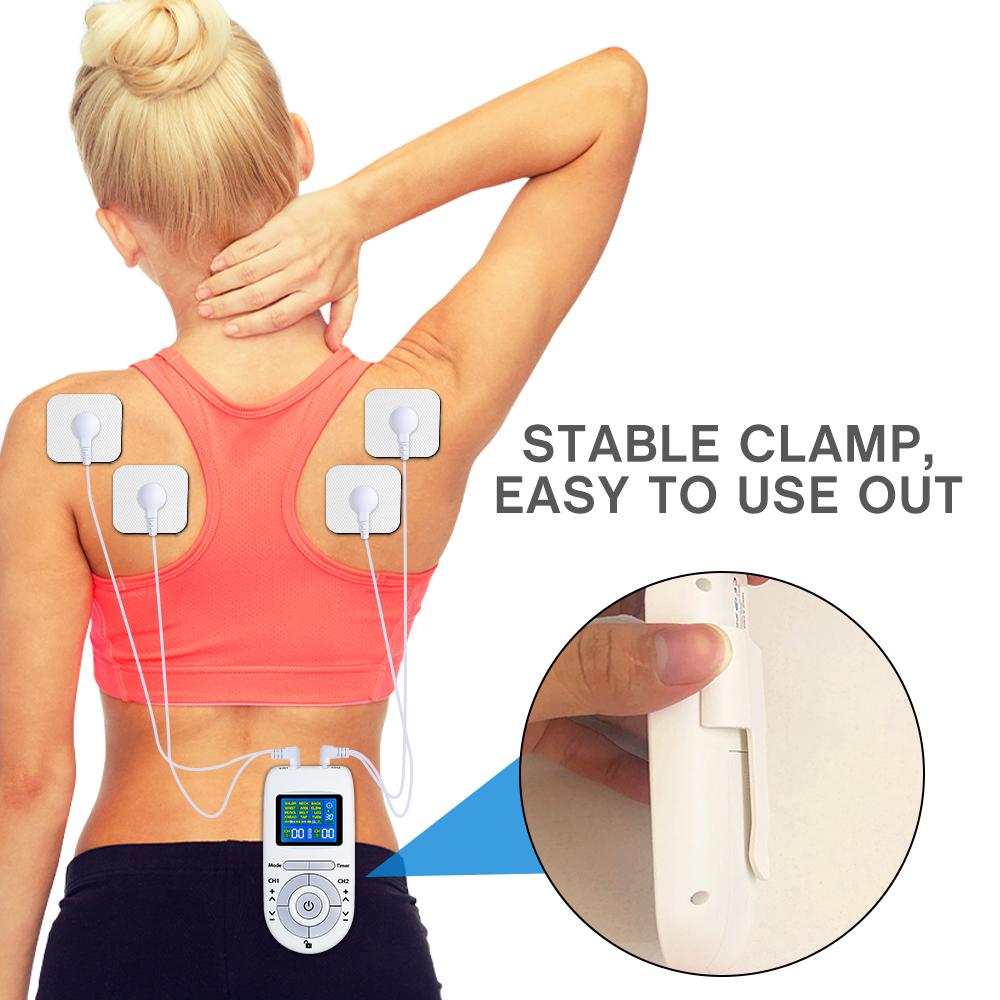 Electric TENS Muscle Stimulator EMS Acupuncture Face Body Massager Digital Therapy Herald Massage Tool Electrostimulator Device
