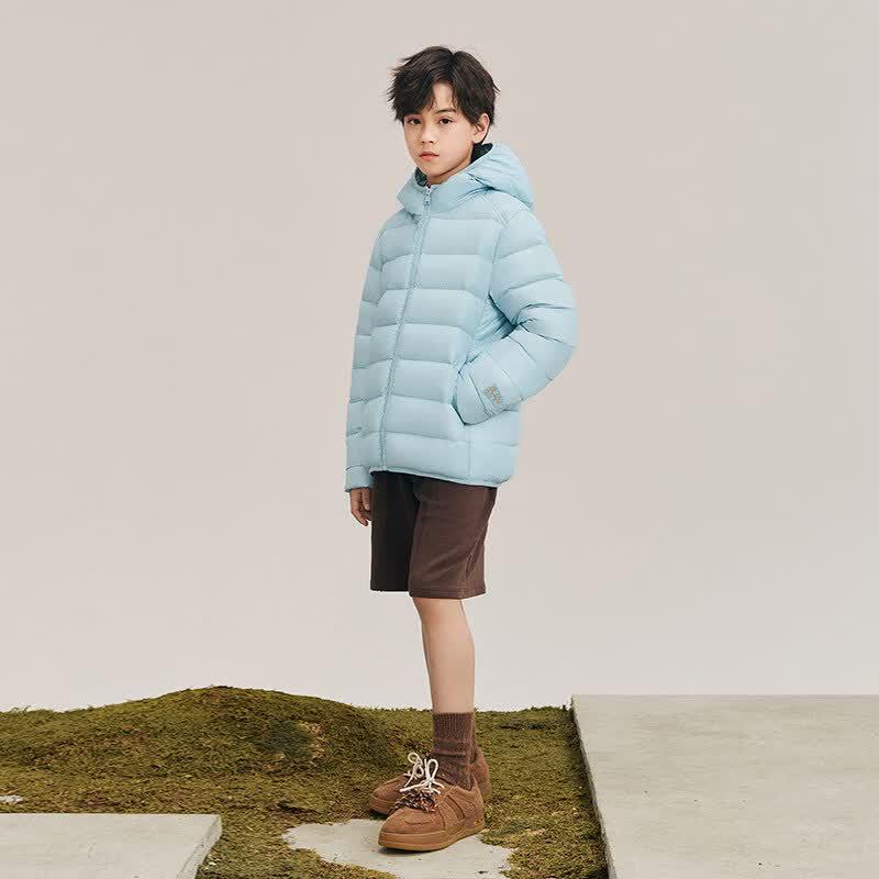 Gaofeng Kids' 6.0 Black Gold Hooded Goose Down Jacket