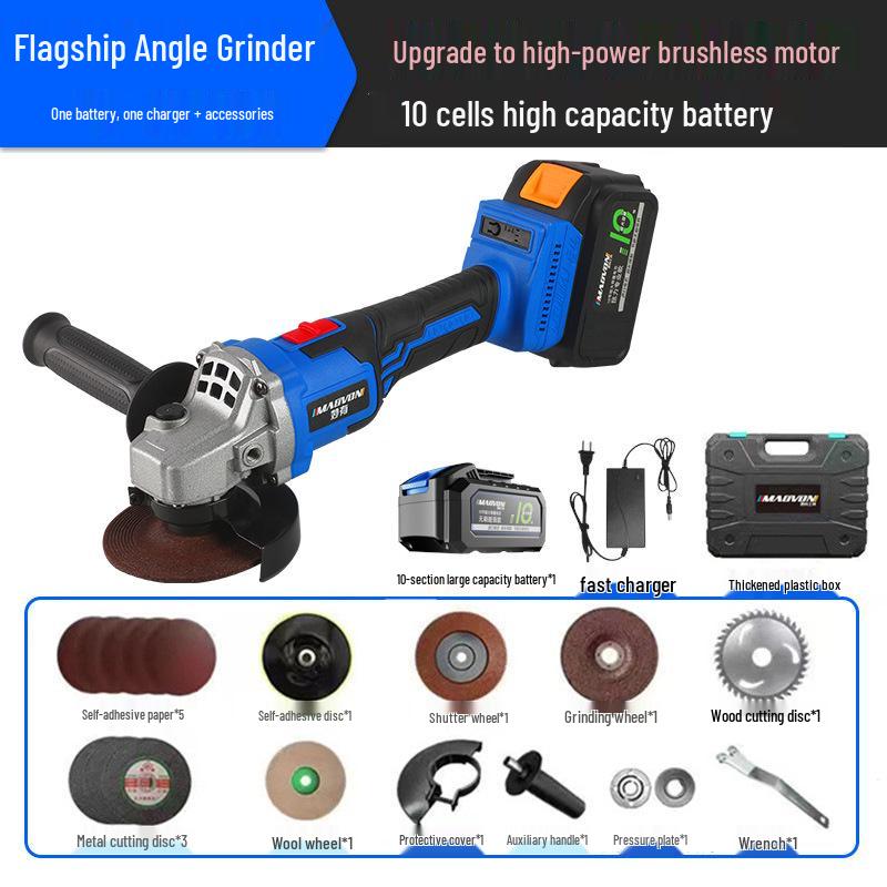 Dayi Cordless Multifunctional Angle Grinder and Polisher (Lithium Battery Powered)