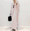 New European & American Women's Plus Size Striped Long Nightgown - Breathable & Loose Homewear