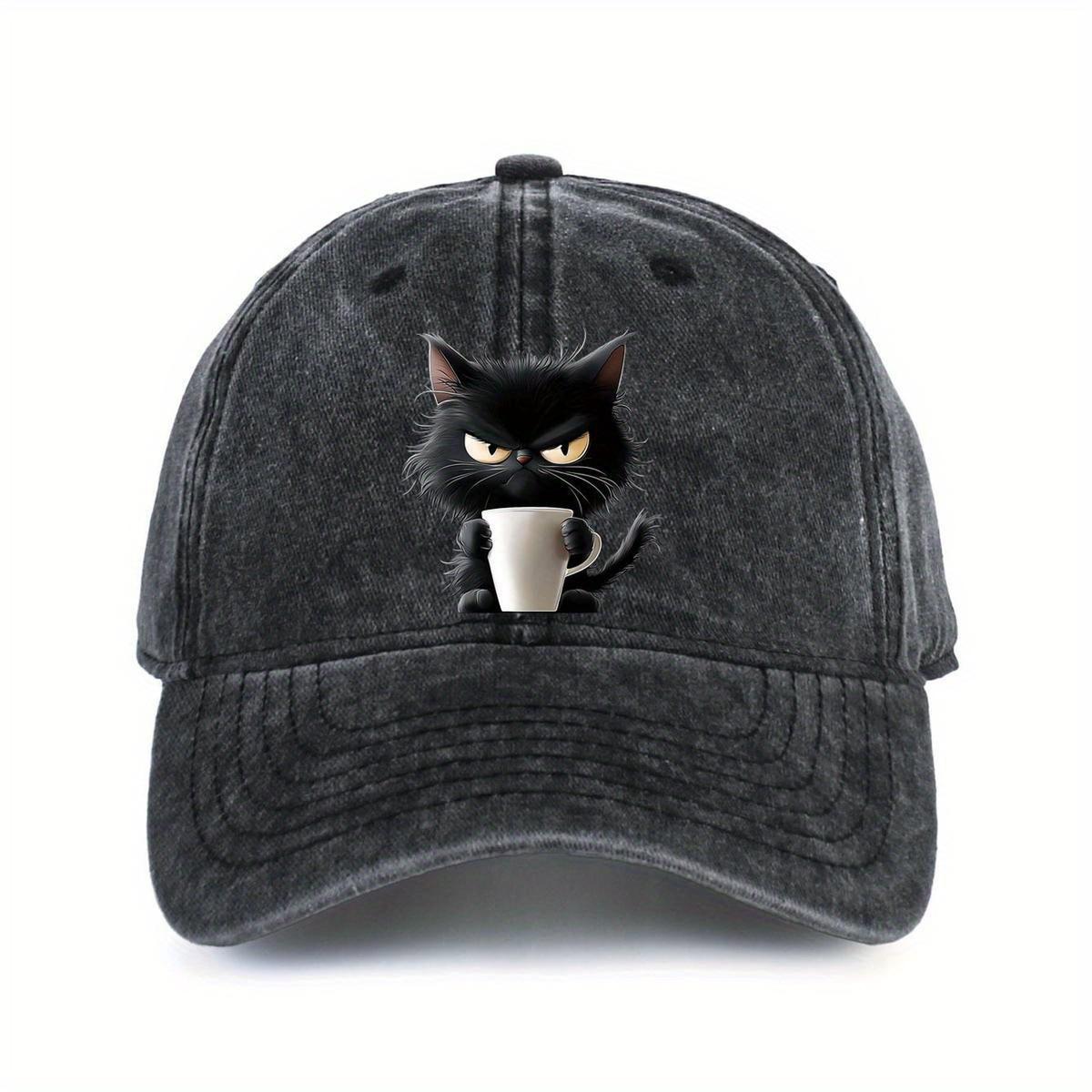 

Cute cat printed baseball cap is a must-have for daily leisure, outdoor travel, and sun shading