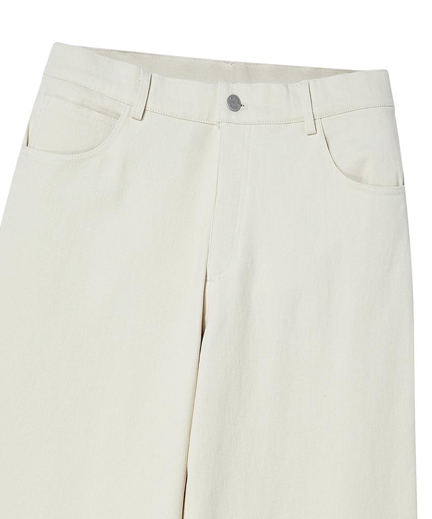 BEYOND CLOSET [Collection Line] Lux Fabric Moleskin Pants Ivory