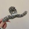 Large Xiaoxiangfeng Plush Grab Clip French Retro Hairpin Back Head Disc Shark Hair Accessories