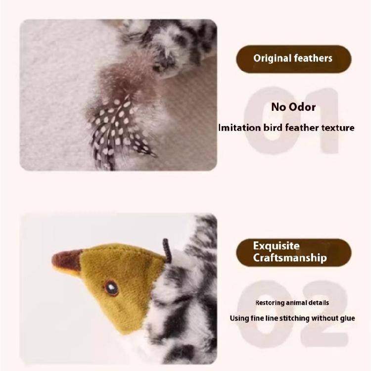 Realistic Cats Entertainment Toy Bird With Automatic and Life Like Movement Design For Boredom Pet Indoor Engagement
