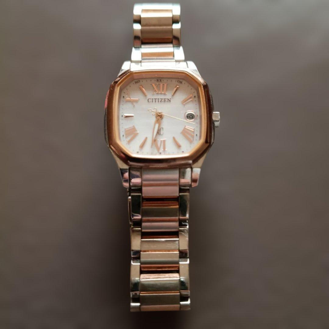 Used CITIZEN Xc Eco Drive Radio Solar Silver/Rose Junk