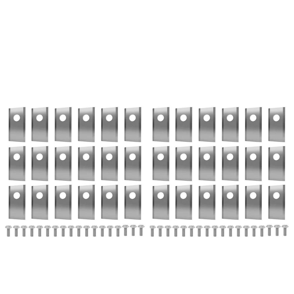 18Pcs Lawn Mower Cutting Blade Set Robot Mower Replacement Blade Robotic Lawn Mowers Replacement for Worx Landroid Lawn Mowers