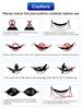 Red rope containing 260 * 100cm widened outdoor camping hammock, anti rollover canvas hammock, double thick hammock
